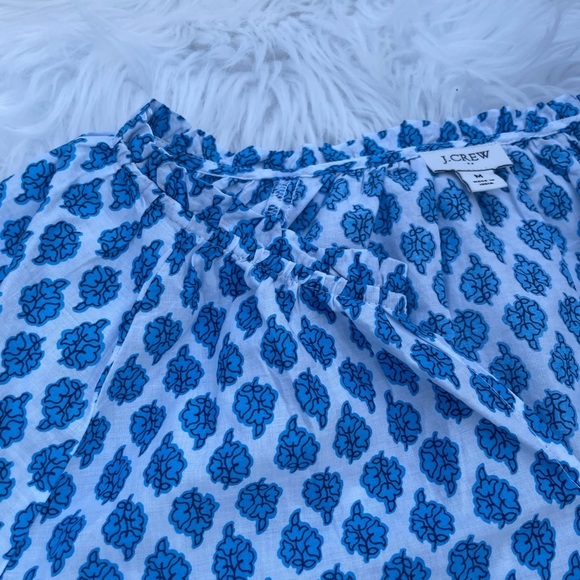 J. Crew - block print artist blouse - size medium - Picture 6 of 11